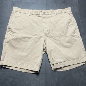 Mens BRITISH KHAKI Chino Above Knee Shorts  Size 40 F-152